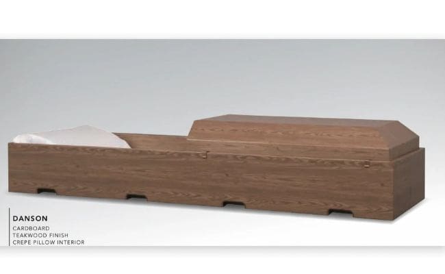 A sleek wooden model of a modern train with smooth lines and minimalist design.
