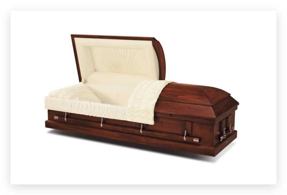 NewPointe Libra Harvest Red casket