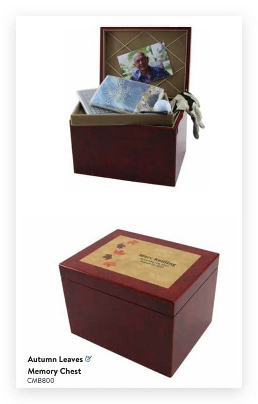 Autumn Leaves Memory Chest