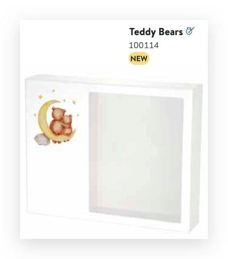 Shadowbox Remembrance Keepsake, Teddy Bears
